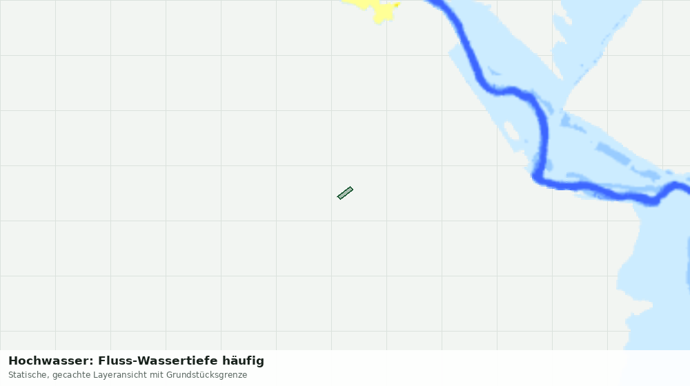 Statische Kartenansicht: Hochwasser: Fluss-Wassertiefe häufig