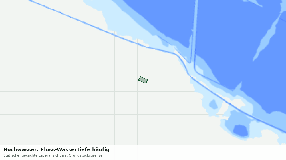 Statische Kartenansicht: Hochwasser: Fluss-Wassertiefe häufig