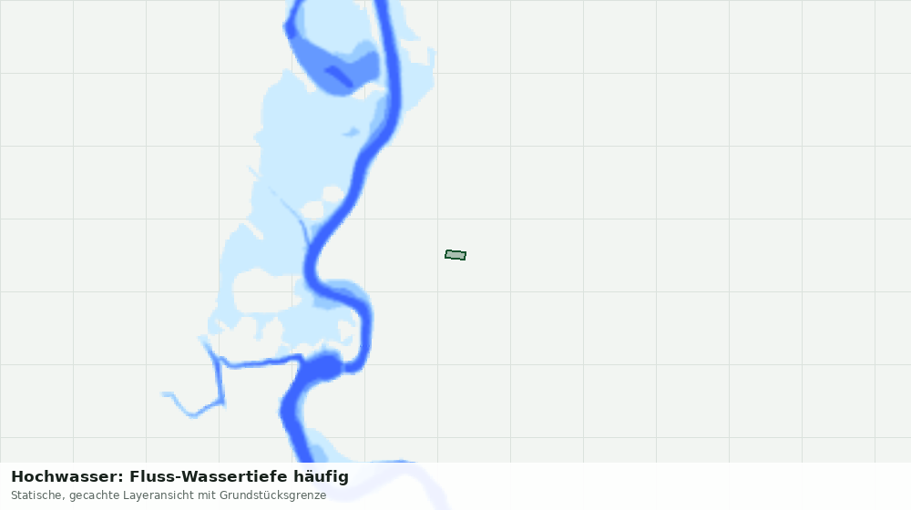Statische Kartenansicht: Hochwasser: Fluss-Wassertiefe häufig
