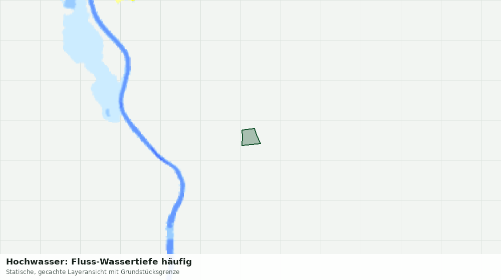 Statische Kartenansicht: Hochwasser: Fluss-Wassertiefe häufig