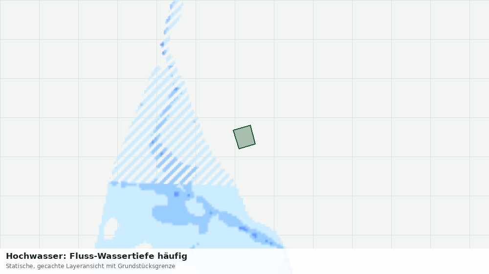 Statische Kartenansicht: Hochwasser: Fluss-Wassertiefe häufig