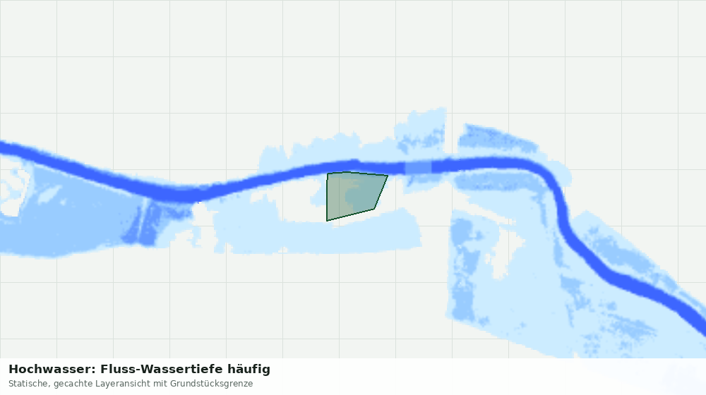 Statische Kartenansicht: Hochwasser: Fluss-Wassertiefe häufig