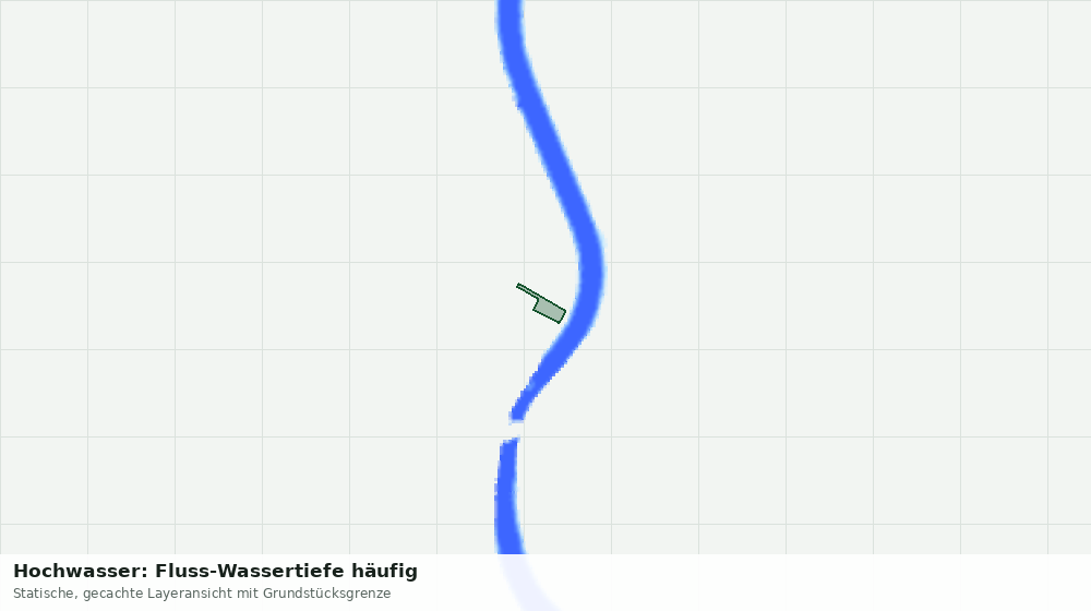 Statische Kartenansicht: Hochwasser: Fluss-Wassertiefe häufig