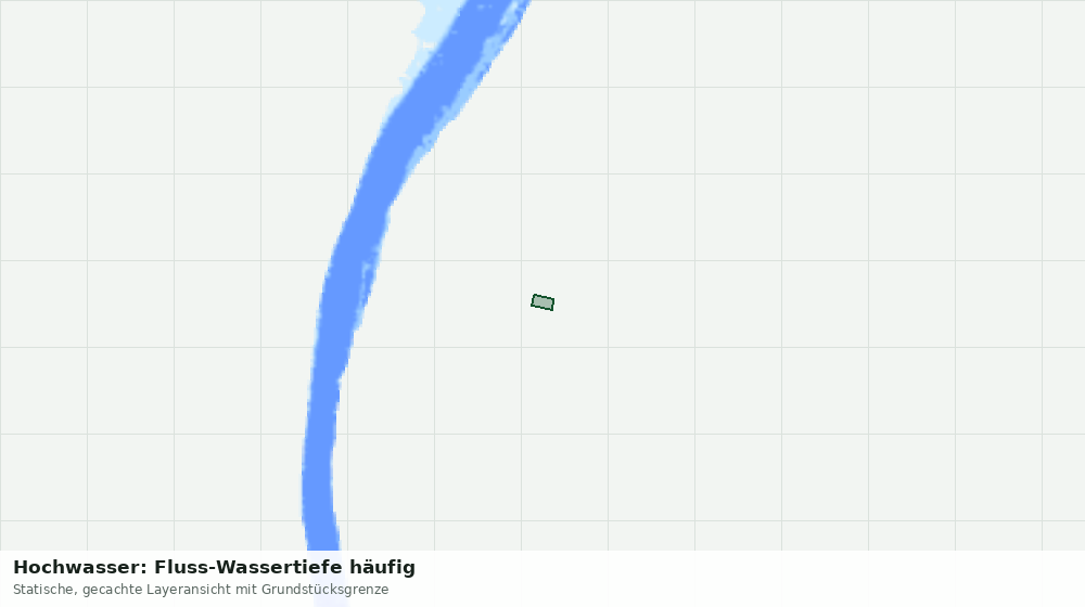 Statische Kartenansicht: Hochwasser: Fluss-Wassertiefe häufig