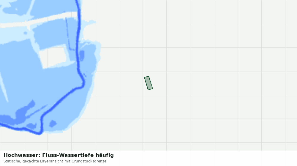 Statische Kartenansicht: Hochwasser: Fluss-Wassertiefe häufig