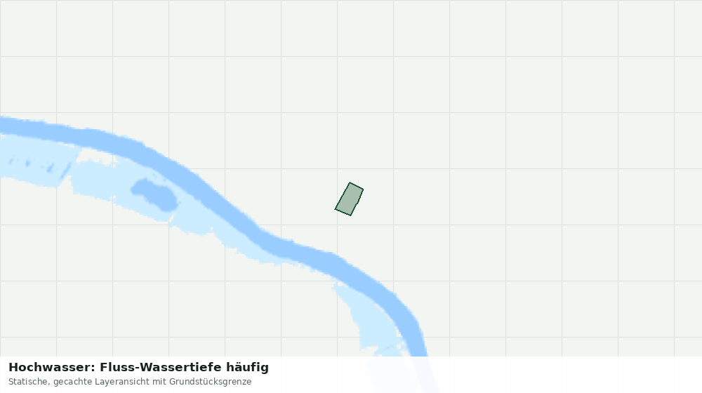 Statische Kartenansicht: Hochwasser: Fluss-Wassertiefe häufig