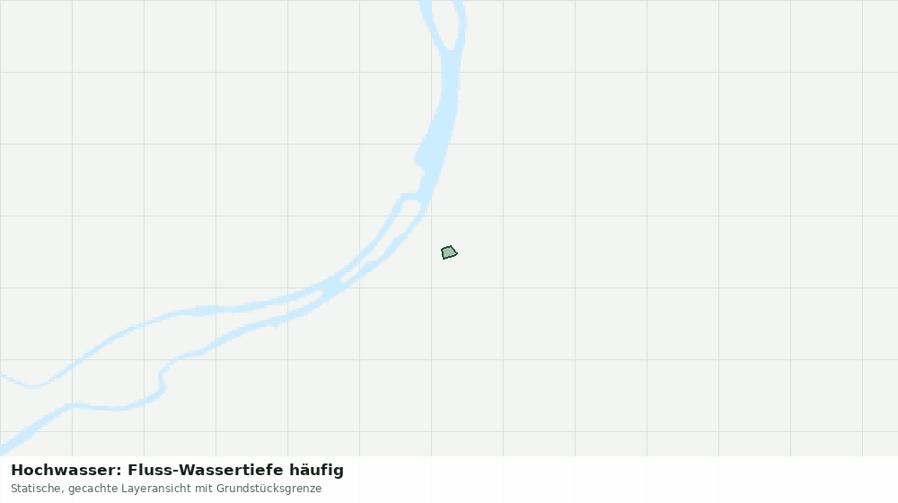 Statische Kartenansicht: Hochwasser: Fluss-Wassertiefe häufig