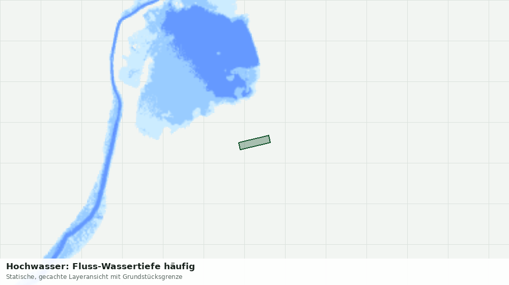 Statische Kartenansicht: Hochwasser: Fluss-Wassertiefe häufig