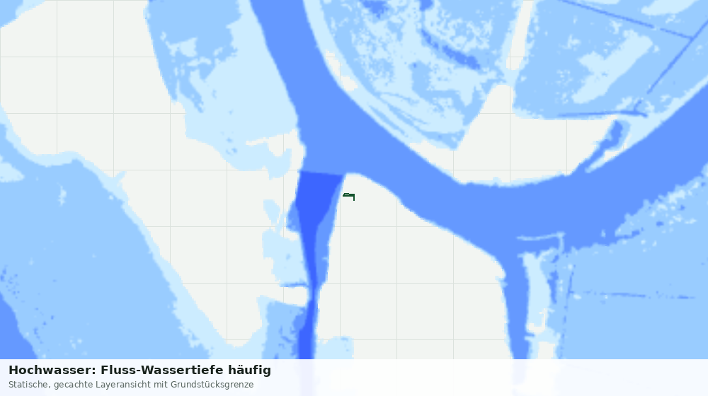 Statische Kartenansicht: Hochwasser: Fluss-Wassertiefe häufig