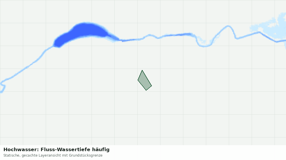 Statische Kartenansicht: Hochwasser: Fluss-Wassertiefe häufig