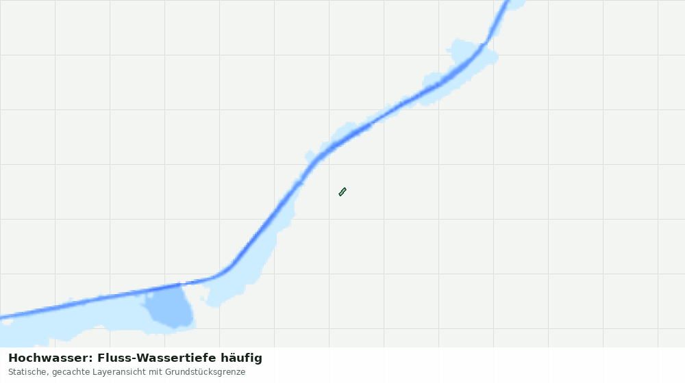 Statische Kartenansicht: Hochwasser: Fluss-Wassertiefe häufig