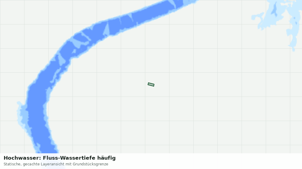 Statische Kartenansicht: Hochwasser: Fluss-Wassertiefe häufig