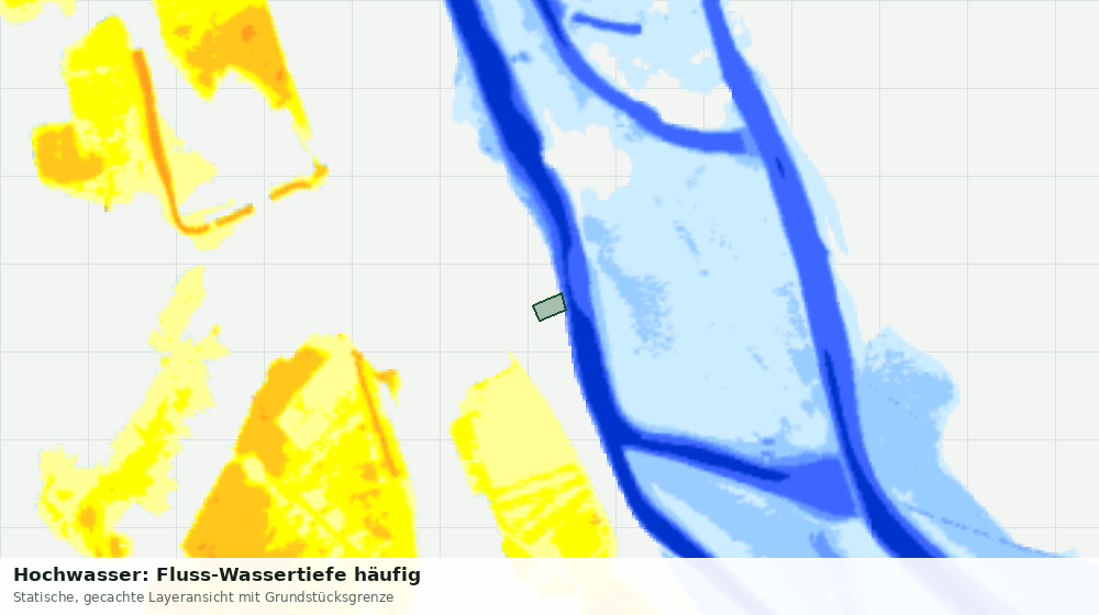 Statische Kartenansicht: Hochwasser: Fluss-Wassertiefe häufig