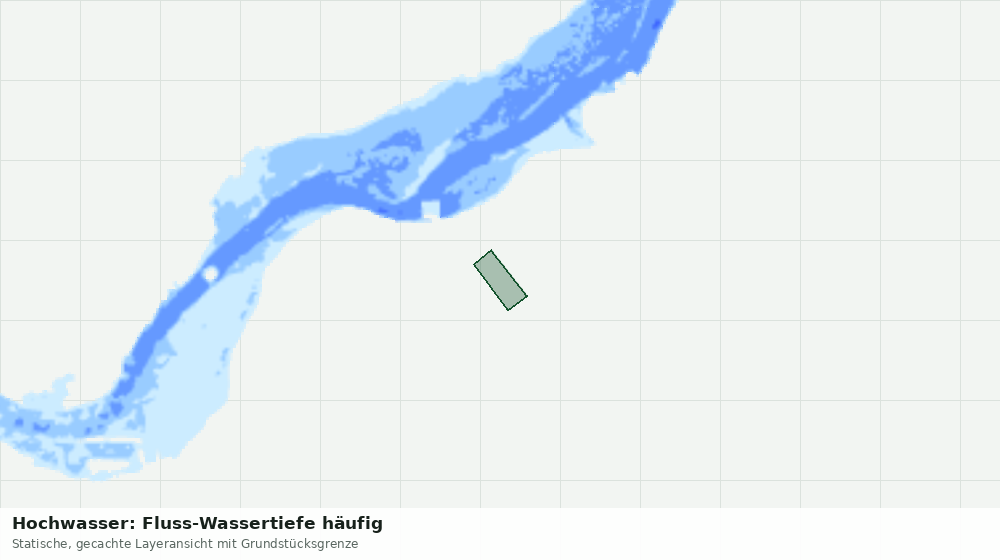 Statische Kartenansicht: Hochwasser: Fluss-Wassertiefe häufig