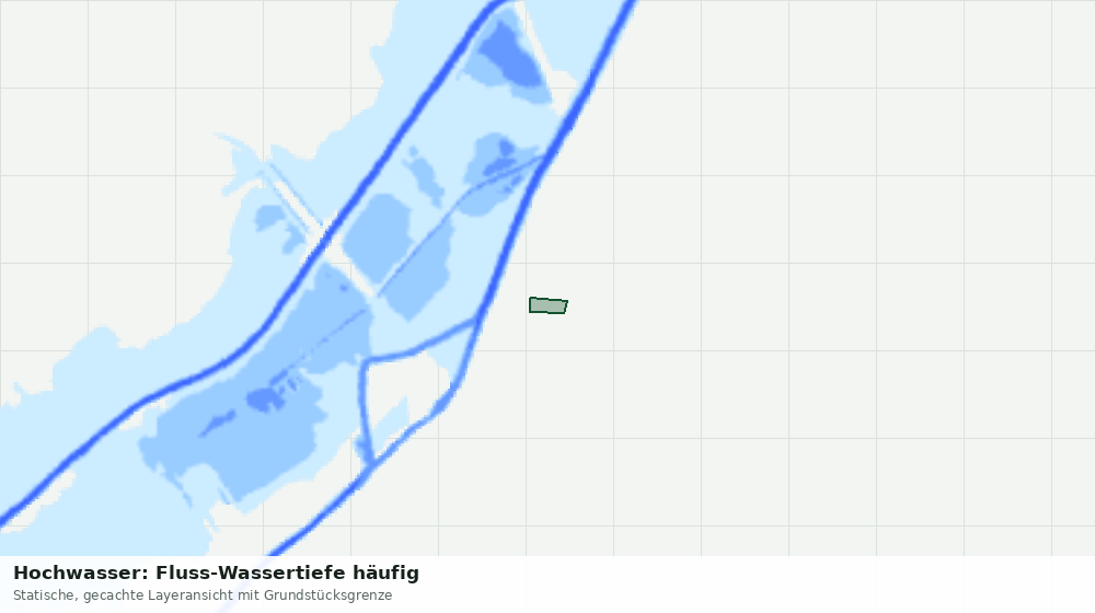 Statische Kartenansicht: Hochwasser: Fluss-Wassertiefe häufig