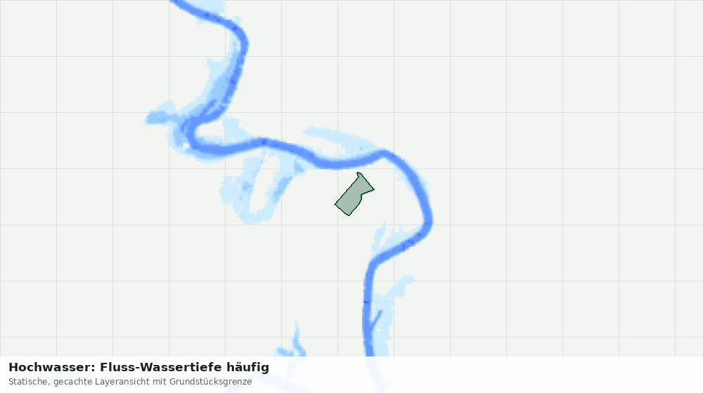 Statische Kartenansicht: Hochwasser: Fluss-Wassertiefe häufig