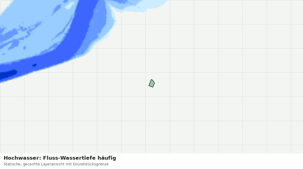 Statische Kartenansicht: Hochwasser: Fluss-Wassertiefe häufig