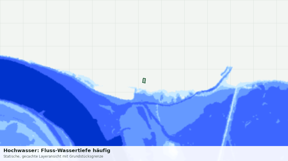 Statische Kartenansicht: Hochwasser: Fluss-Wassertiefe häufig