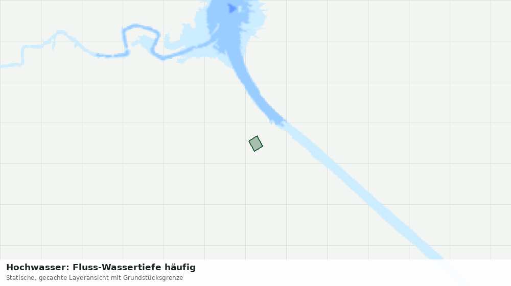 Statische Kartenansicht: Hochwasser: Fluss-Wassertiefe häufig