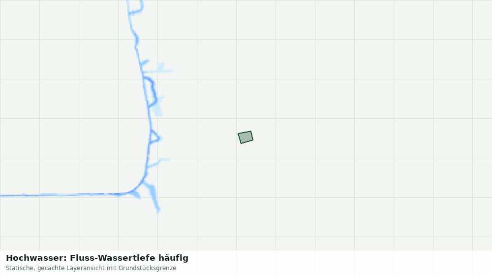 Statische Kartenansicht: Hochwasser: Fluss-Wassertiefe häufig