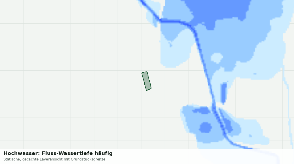 Statische Kartenansicht: Hochwasser: Fluss-Wassertiefe häufig