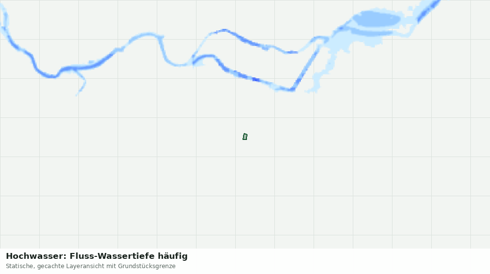 Statische Kartenansicht: Hochwasser: Fluss-Wassertiefe häufig