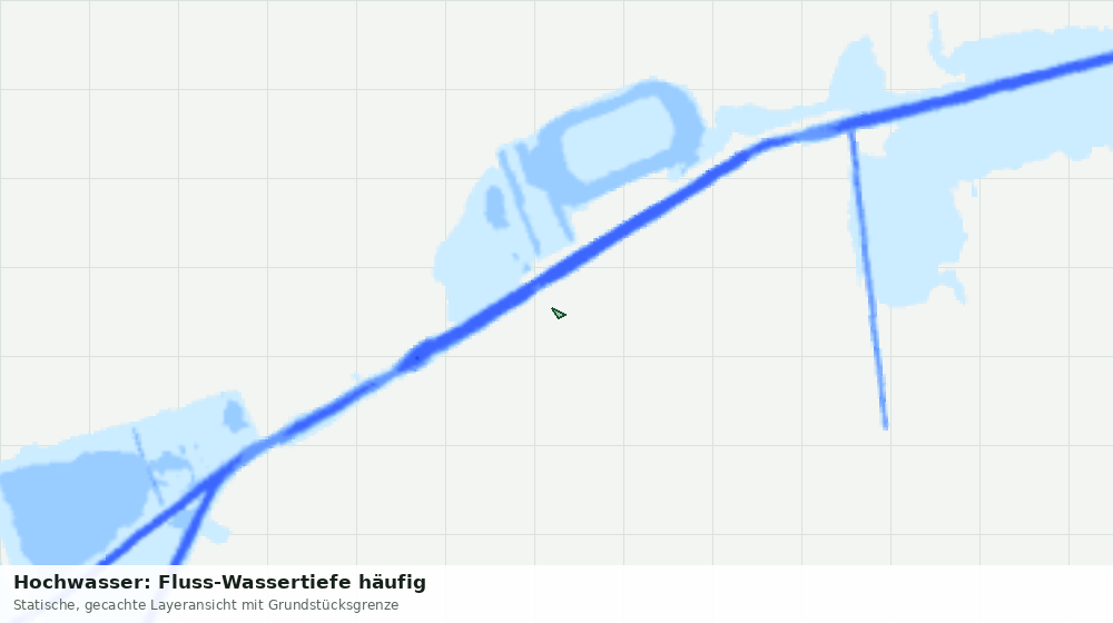 Statische Kartenansicht: Hochwasser: Fluss-Wassertiefe häufig