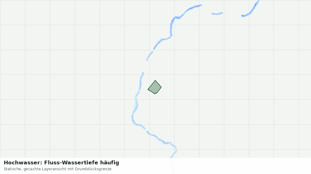 Statische Kartenansicht: Hochwasser: Fluss-Wassertiefe häufig
