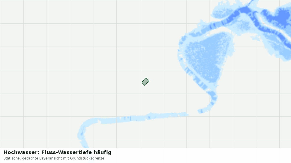 Statische Kartenansicht: Hochwasser: Fluss-Wassertiefe häufig