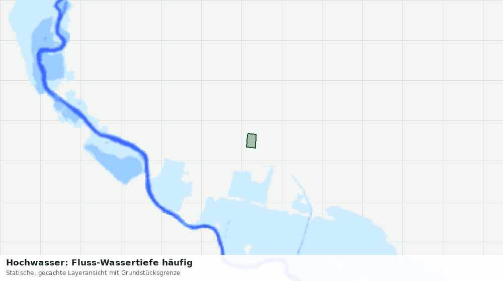 Statische Kartenansicht: Hochwasser: Fluss-Wassertiefe häufig