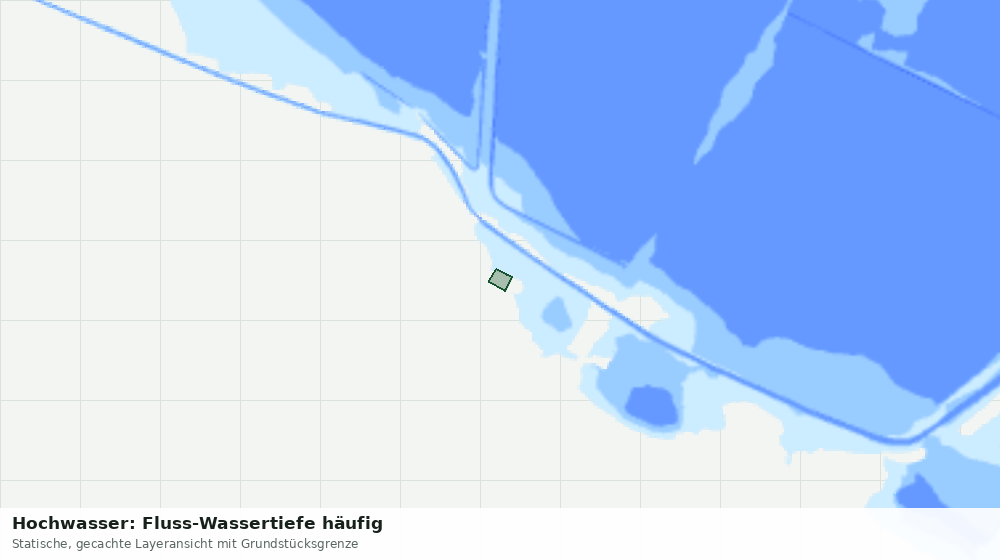 Statische Kartenansicht: Hochwasser: Fluss-Wassertiefe häufig