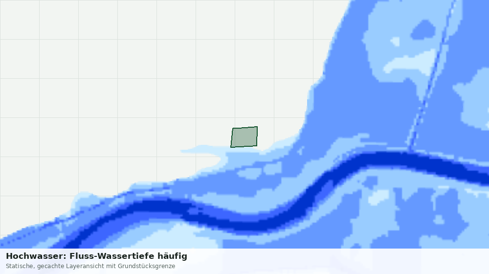 Statische Kartenansicht: Hochwasser: Fluss-Wassertiefe häufig
