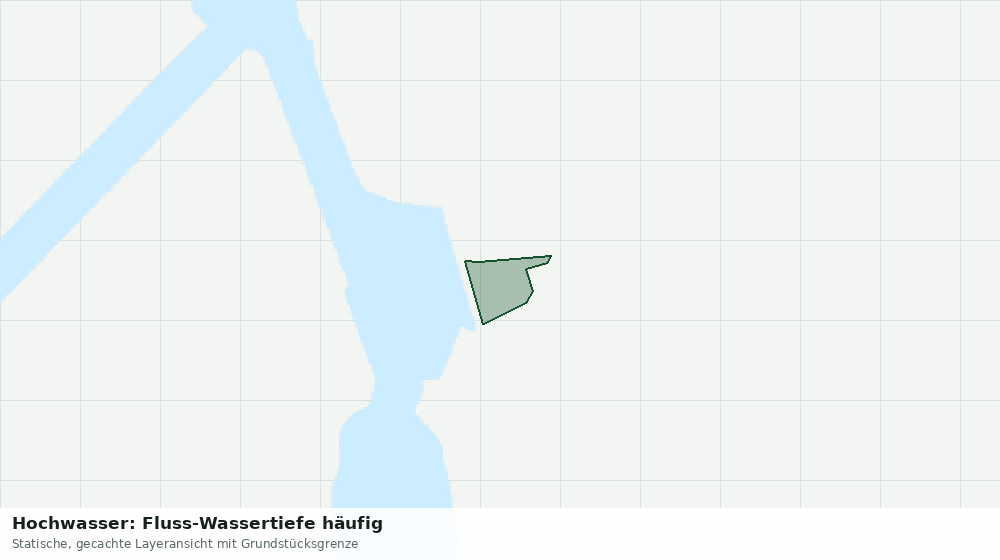 Statische Kartenansicht: Hochwasser: Fluss-Wassertiefe häufig