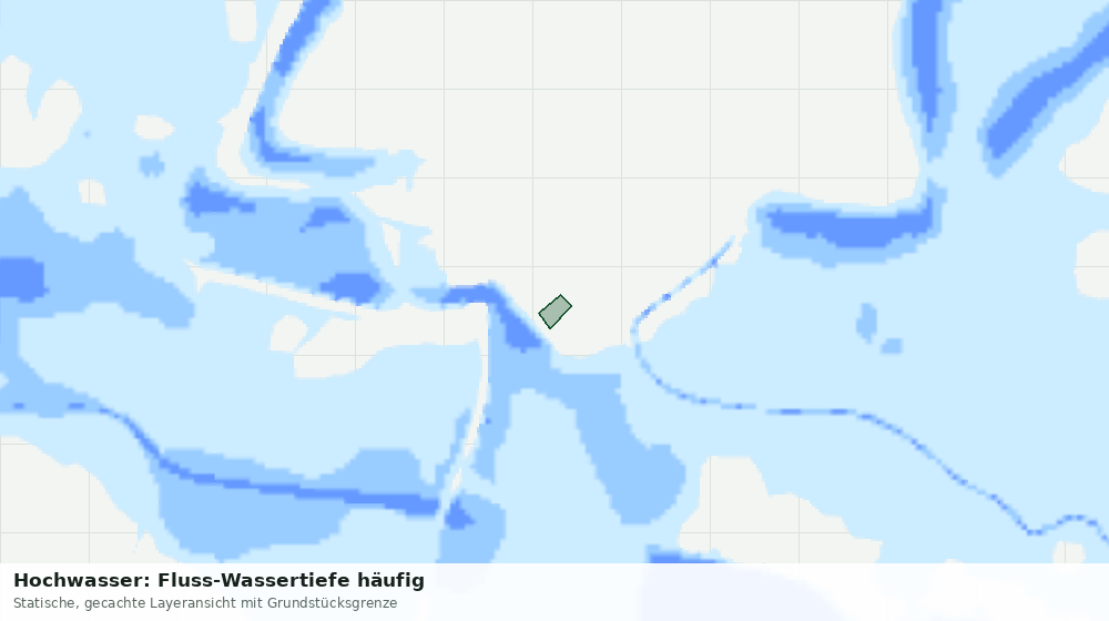 Statische Kartenansicht: Hochwasser: Fluss-Wassertiefe häufig