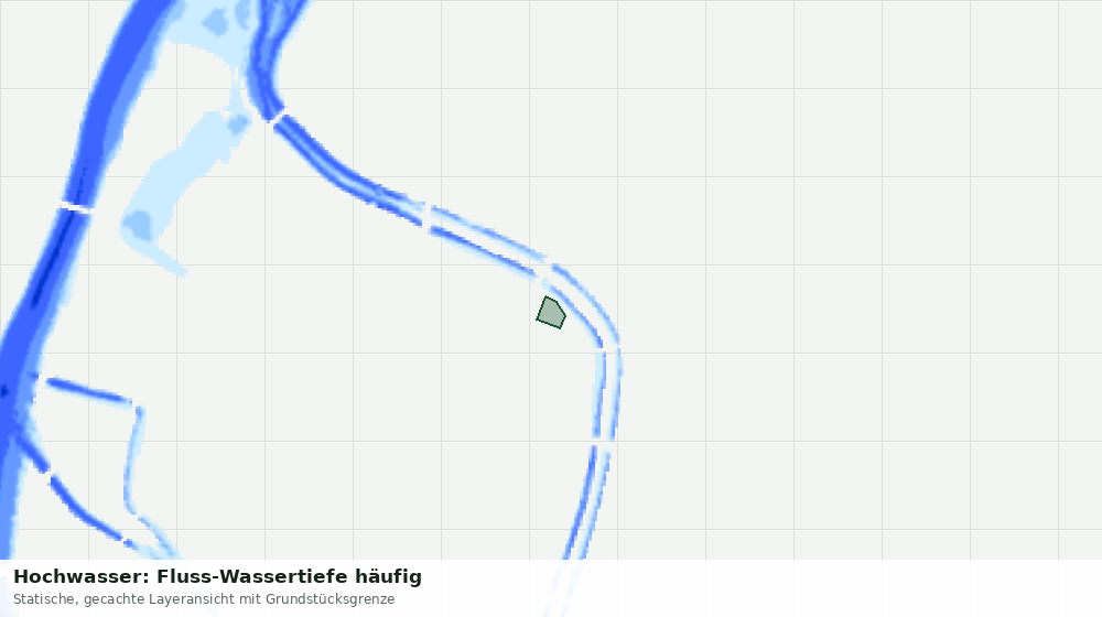 Statische Kartenansicht: Hochwasser: Fluss-Wassertiefe häufig