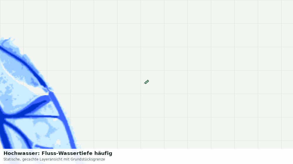 Statische Kartenansicht: Hochwasser: Fluss-Wassertiefe häufig