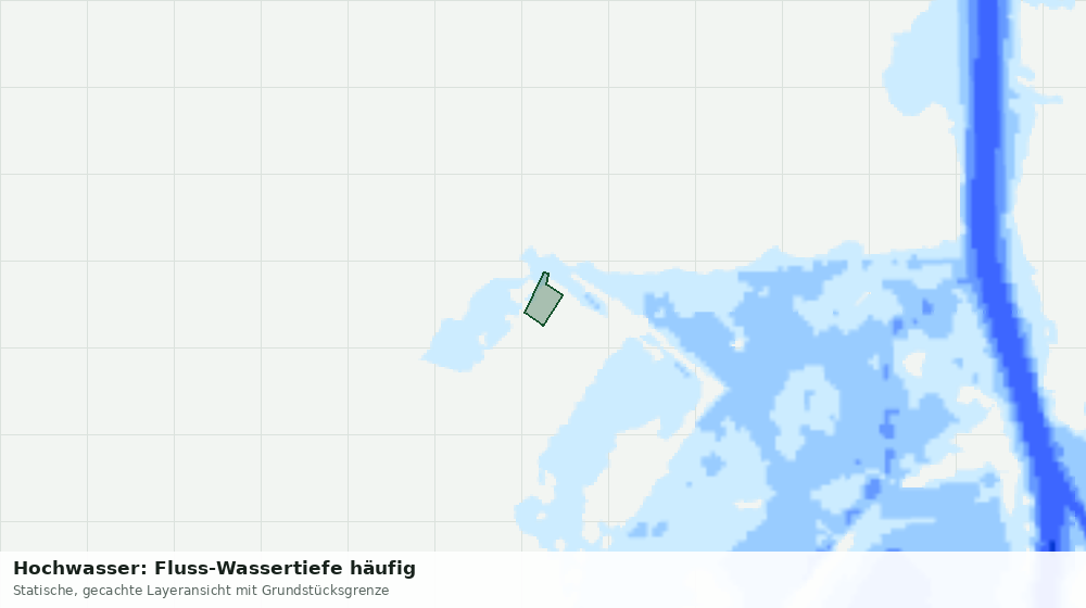 Statische Kartenansicht: Hochwasser: Fluss-Wassertiefe häufig