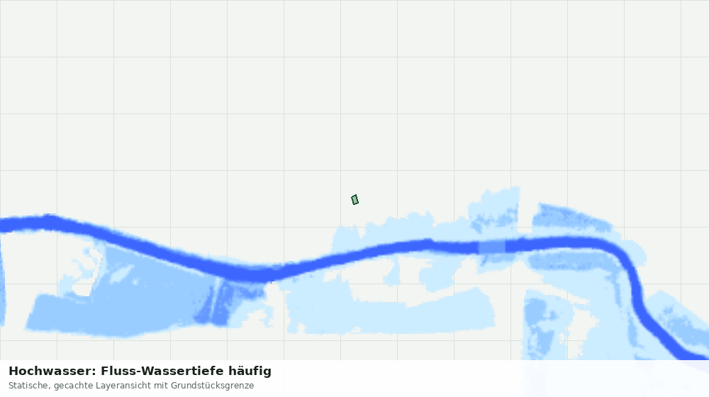 Statische Kartenansicht: Hochwasser: Fluss-Wassertiefe häufig