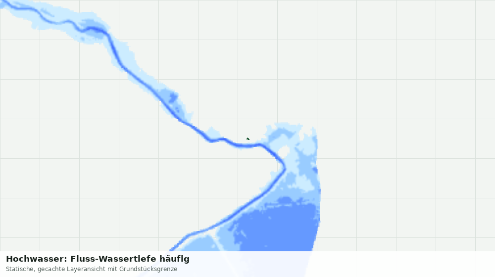 Statische Kartenansicht: Hochwasser: Fluss-Wassertiefe häufig