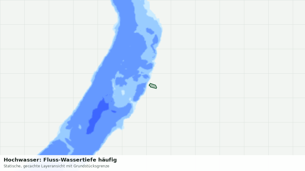 Statische Kartenansicht: Hochwasser: Fluss-Wassertiefe häufig