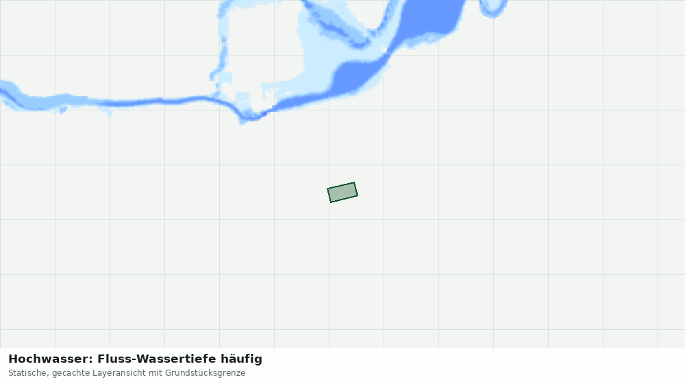 Statische Kartenansicht: Hochwasser: Fluss-Wassertiefe häufig