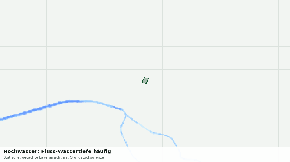 Statische Kartenansicht: Hochwasser: Fluss-Wassertiefe häufig