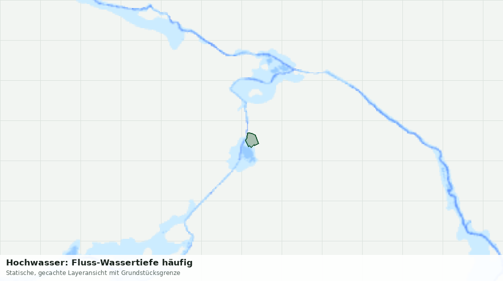 Statische Kartenansicht: Hochwasser: Fluss-Wassertiefe häufig