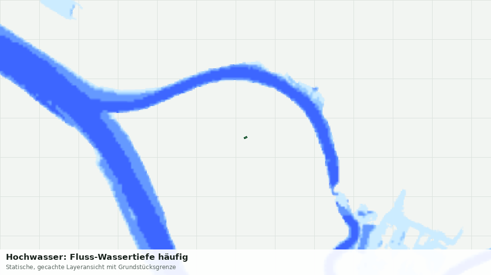 Statische Kartenansicht: Hochwasser: Fluss-Wassertiefe häufig