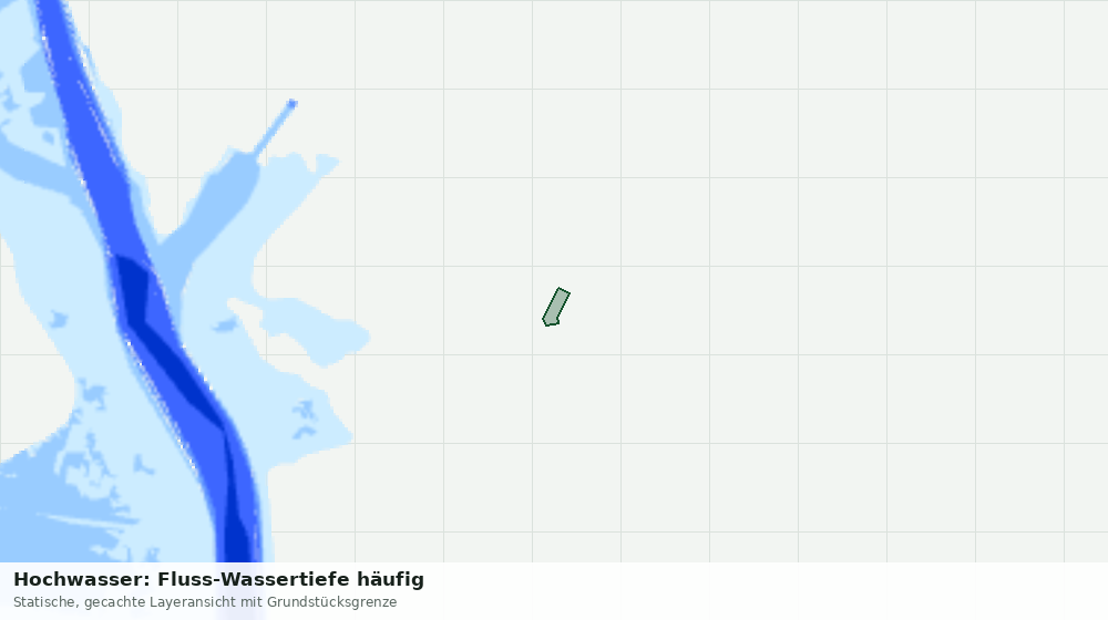 Statische Kartenansicht: Hochwasser: Fluss-Wassertiefe häufig