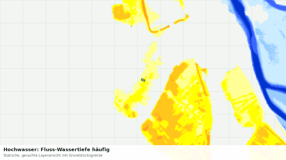 Statische Kartenansicht: Hochwasser: Fluss-Wassertiefe häufig