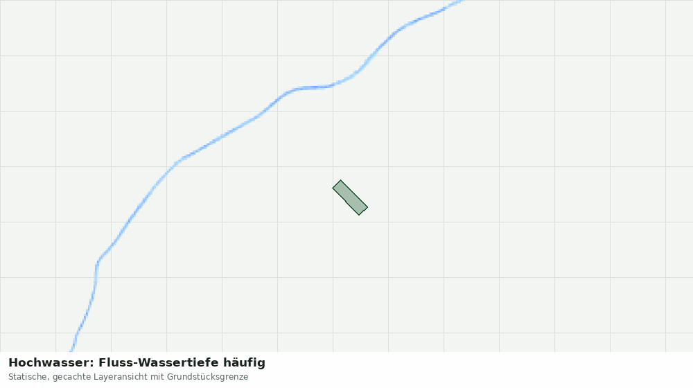 Statische Kartenansicht: Hochwasser: Fluss-Wassertiefe häufig