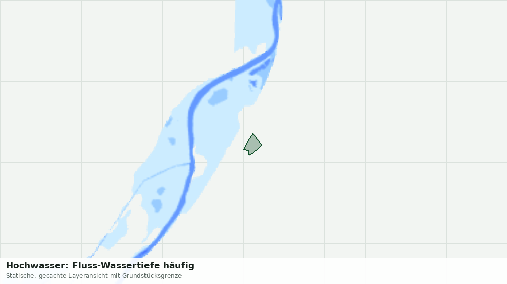 Statische Kartenansicht: Hochwasser: Fluss-Wassertiefe häufig