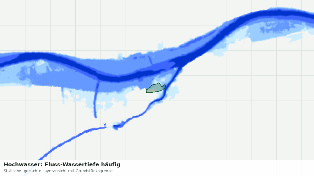 Statische Kartenansicht: Hochwasser: Fluss-Wassertiefe häufig