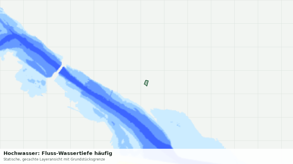 Statische Kartenansicht: Hochwasser: Fluss-Wassertiefe häufig